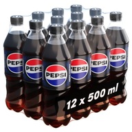 Napój gazowany Pepsi Cola Zero Cukru butelka 12x 0,5l 500ml