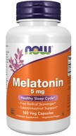 Melatonin 5 180vkaps Optimálna podpora spánku a imunity Now Foods