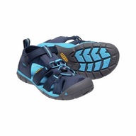 SANDAŁY KEEN SEACAMP II CNX YOUTH BK/BL 38