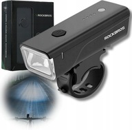 LAMPKA ROWEROWA PRZEDNIA ROCKBROS 260LM Z USB-C, IPX4, MOCNA, USB, CZARNA