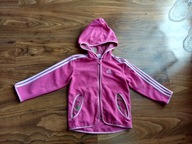 różowa bluza z kapturem Adidas jnowa r.92/98