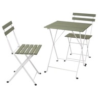 IKEA TARNO Stôl + 2 stoličky biela/zelená