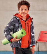 Chlapčenská zimná bunda s potlačou, talianska značka