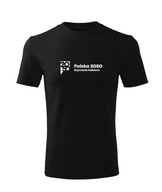Koszulka T-shirt dziecięca M367 POLSKA 2050 czarna rozm 110