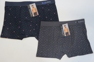 2 PÁRY PÁNSKÝCH BAVLNA BOXEREK, SLIPY 88-92 CM