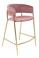 Barová stolička DELTA 65 ružová