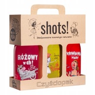 LaQ Shots! Čistiaci dámsky obal 3x500 ml sada sprchových gélov