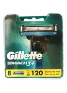 8 SZT. GILLETTE MACH3 ORYGINAŁ Wkłady Ostrza wymienne.