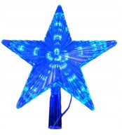 Świecąca gwiazda na czubek choinki 30LED-NIEBIESKA