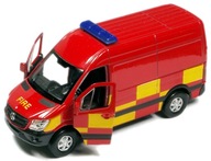 WELLY KOVOVÉ AUTO MERCEDES SPRINTER STRÁŽNÍ DODÁVKA