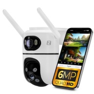KÜLTÉRI FORGATHATÓ IP WIFI KAMERA ICSEE ZOOM KÉT OBJEKTÍV 6MPx ULTRA HD