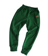 Spodnie bawełniane jogger, zielone - MIMI rozm. 140/146