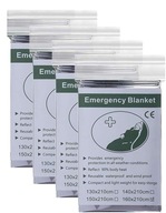 4x FOLIOWY KOC TERMICZNY RATUNKOWY 160 x 210cm
