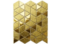 SKLENENÁ MOZAIKA TRIANGLE DIAMOND GOLD