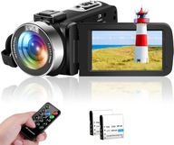 Kamera wideo 2,7K 42 MP 18-krotny rejestrator kamery, wyświetlacz LCD 3,0"