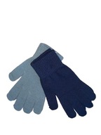 Detské rukavice 2pack sivé tmavomodré