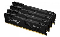 Pamiec DDR4 Kingston Fury Beast 128GB 4x32GB 3600MHz CL18 1,35V czarna