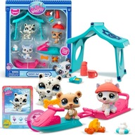 LITTLEST PET SHOP SZETT HAVAS NAP DAY PLAY PACK FIGURÁK + KIEGÉSZÍTŐK.