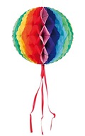 Folat - Rainbow Honeycomb Ball - 3 Pieces - 30 cm