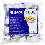 Świece podgrzewacze tealight BISPOL CLASSIC 100szt 4,5h