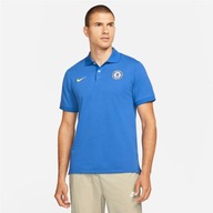 M Tričko Nike Chelsea FC Men's Soccer Polo DA2537 408 M modré