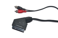 Kabel wtyk Scart ---> 2 wtyki RCA tylko audio 2,5m