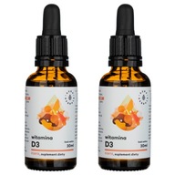 2x Vitamín D3 Forte tekuté kvapky 2000 IU 30ml Imunita