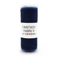 Nić fantazyjna FANTASY YARN KOKONKI mohair atramen