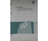 VW Golf Passat Tiguan Touran EOS książka serwisowa niemiecka VW 11.2007 rok