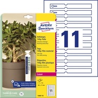Etykiety pętelkowe do roślin Avery wodoodporne 160-17mm 10 arkuszy biały