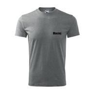 T-shirt koszulka gimnastyczna WF + imię 122