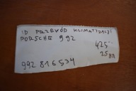 IDEALNY vedení klimatizaci PORSCHE 992 1