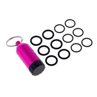 Mini Aluminum Scuba Diving Tanks with 12 O Rings Brass Pick Dive Rose Red