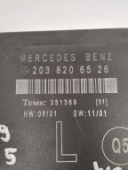 module control unit door rear part Mercedes W203 2038206526