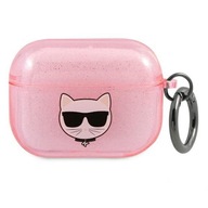 Karl Lagerfeld super etui do Airpods 3 KLA3UCHGP różowe Glitter Choupette