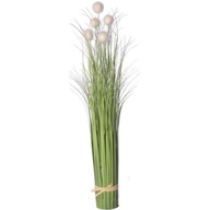 Umelá tráva fejka ako živá s bielymi guličkami 70 cm