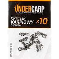 Undercarp Łącznik Krętlik Karpiowy Z Kółkiem Ring Swivel Rozmiar 8 10szt.