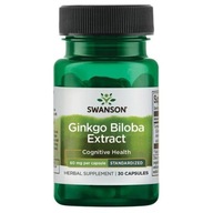 Swanson Ginkgo Biloba - extrakt 60 mg 30 kaps.