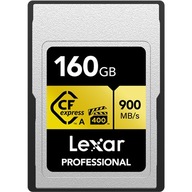 CompactFlash Lexar CFexpress Pro Gold R900/W800 VPG400 160GB Type A 160 GB