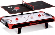 Duży CYMBERGAJ 111cm AIR HOCKEY + PING PONG Stół 2w1