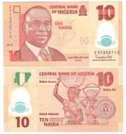 NIGERIA 10 NAIRA 2019 POLIMER P-39 UNC