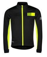 Kurtka męska FORCE FROST softshell, czarno-fluo XS