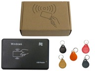 Czytnik RFID TAG ID Unique 125kHz R20D-USB-8H10D EM4100 TK4100 +20 breloków