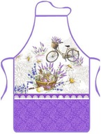 Kötény Euromat Lavender II fehér-lila