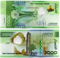 ALGIERIA 2000 Dinars 2022 P148 OKOLICZNOŚCIOWY UNC