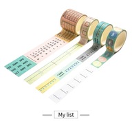 Styl mojej listy Lot Good life series Washi Tape D