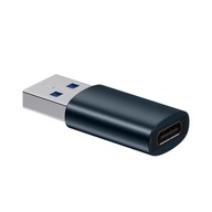 Mini przejściówka adapter USB 3.1 OTG do USB-C niebieski Baseus ZJJQ000103