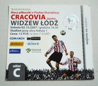 CRACOVIA Kraków - WIDZEW Łódź - BILET 2007