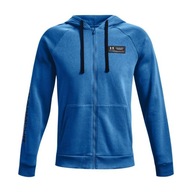 UNDER ARMOUR RIVAL FLEECE CHROMA FZ HOODIE PÁNSKE MODRÁ M