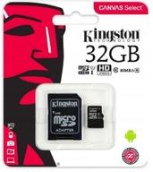 KINGSTON KARTA MICROSD 32GB MICRO CL10 ADAPTER SD